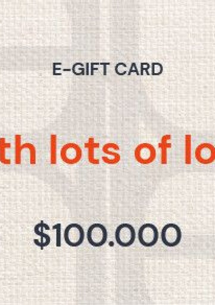 Gift Card $100000,00